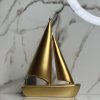 Golden Sailboat Decor