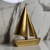 Golden Sailboat Decor